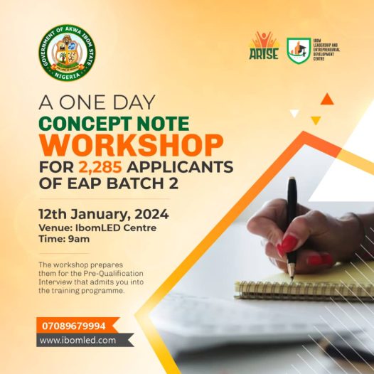 ONE-DAY CONCEPT NOTE WORKSHOP FOR EAP BATCH 2